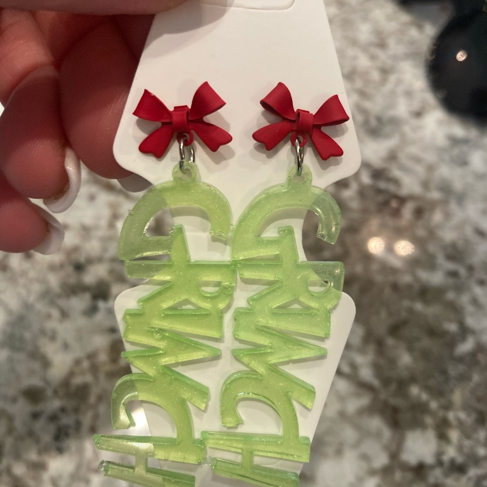 Grinch earrings